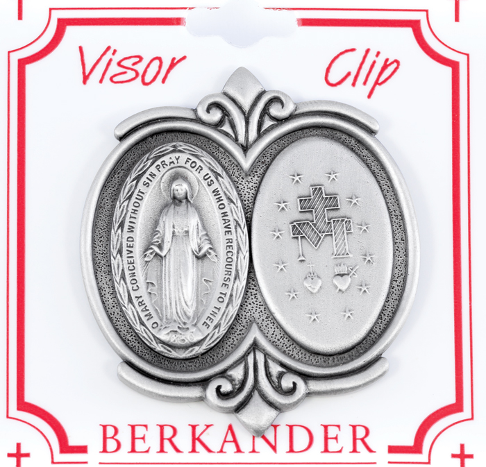 Miraculous Medal Visor Clip