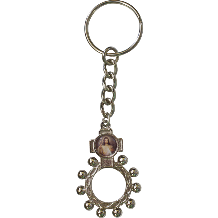 Divine Mercy Rosary Key Chain