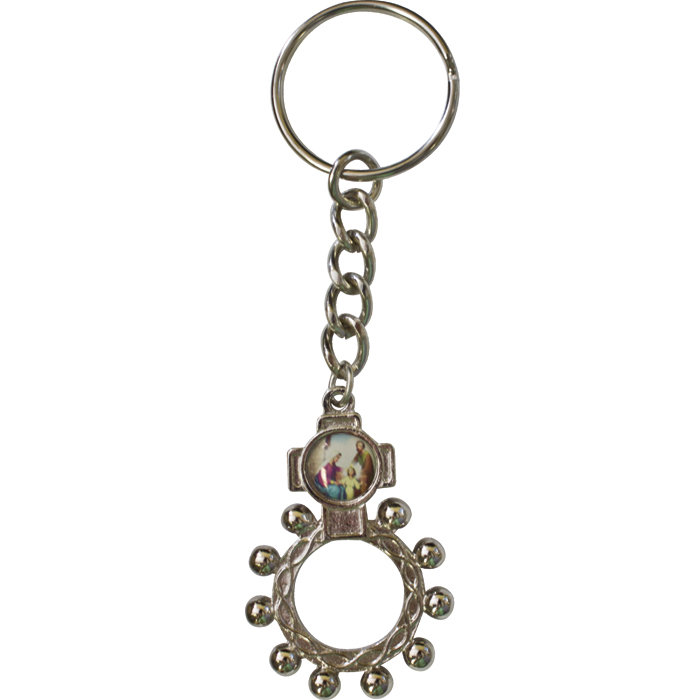 Holy Family Rosary Key Chain