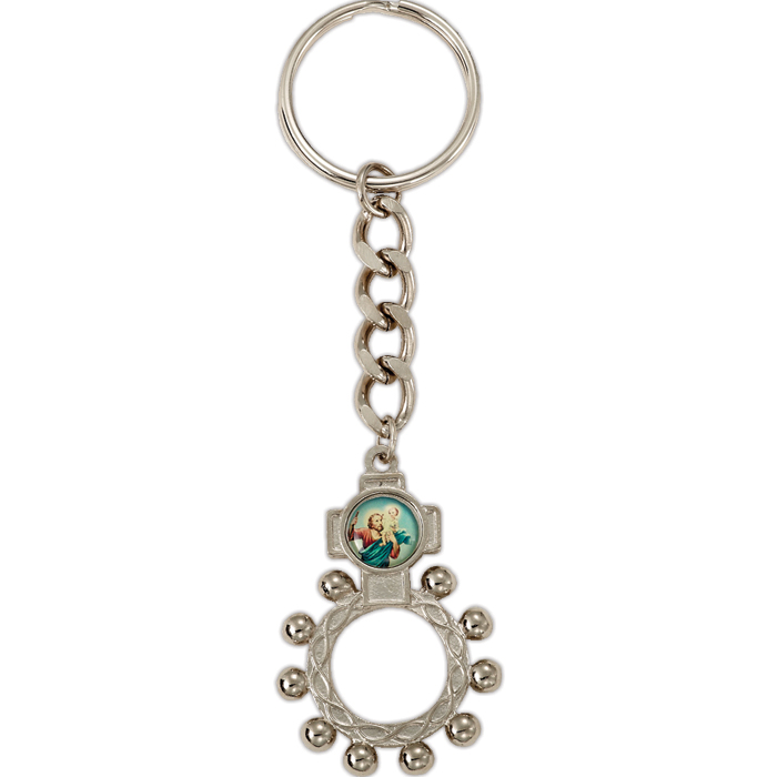 Saint Christopher Rosary Key Chain