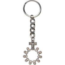 Crucifix Rosary Ring Key Chain