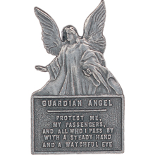 Guardian Angel of The Highway Visor Clip