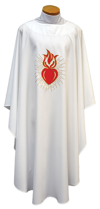 Embroidered Sacred Heart Chasuble