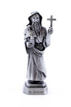 St. Brendan Pewterette Statue