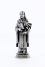 St. Catherine Pewterette Statue