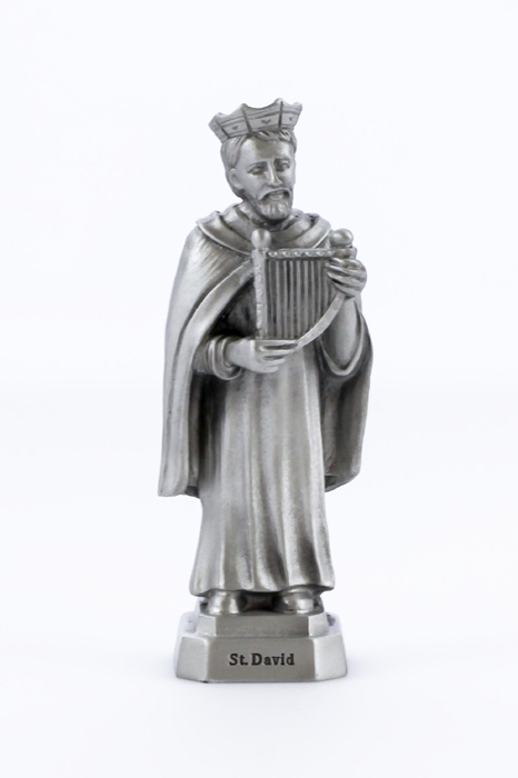 St. David Pewterette Statue