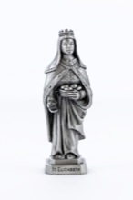 St. Elizabeth Pewterette Statue