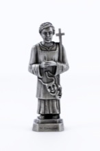 St. Genesius Pewterette Statue