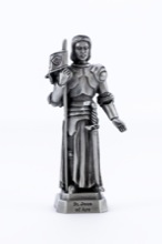 St. Joan of Arc Pewterette Statue