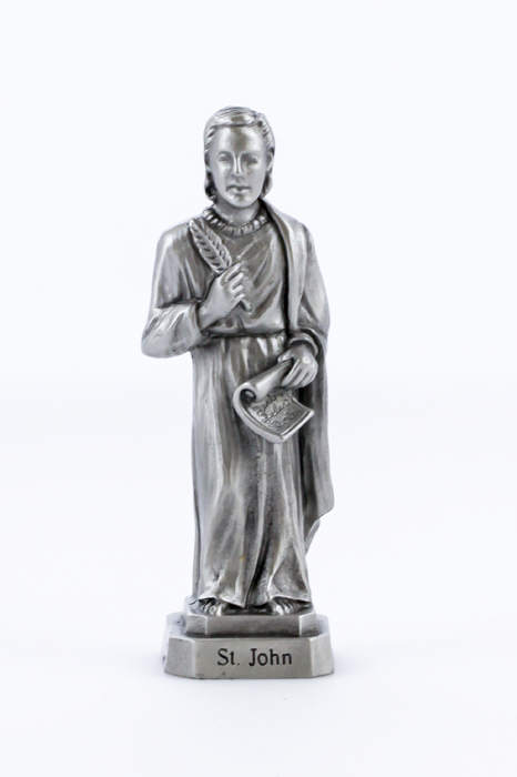 St. John the Evangelist Pewterette Statue