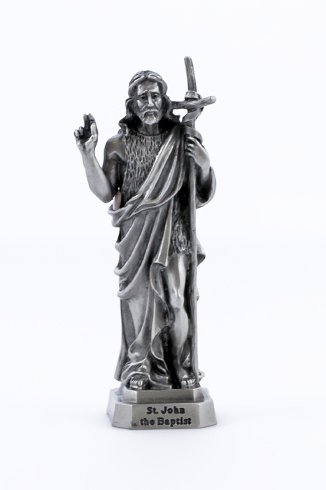 St. John the Baptist Pewterette Statue
