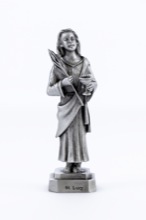 St. Lucy Pewterette Statue