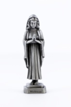 Praying Madonna Pewterette Statue
