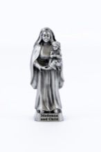 Madonna and Child Pewterette