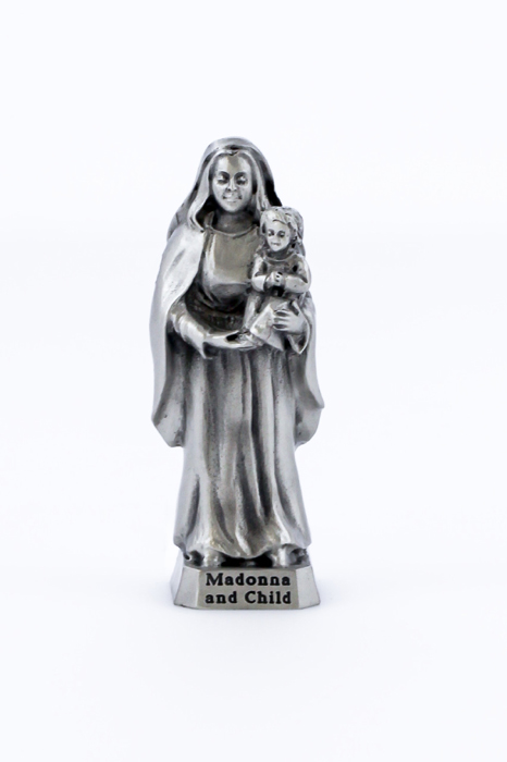 Madonna and Child Pewterette
