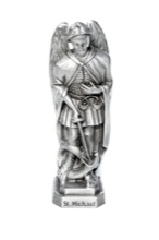 St. Michael Pewterette Statue