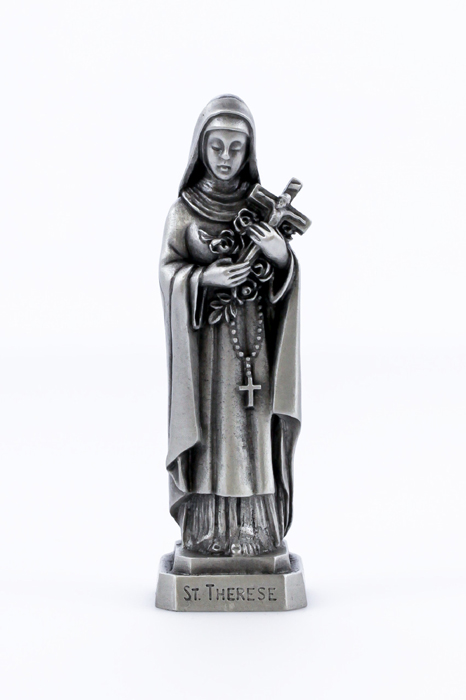 St. Therese of Lisieux Pewterette Statue