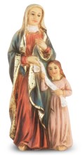 Hand Painted St. Anne Statue