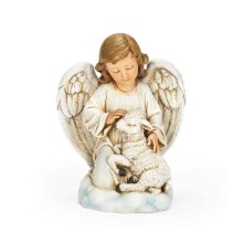 Guardian Angel With Lamb Statue