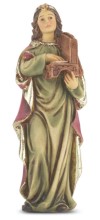 Hand Painted St. Cecilia Statue