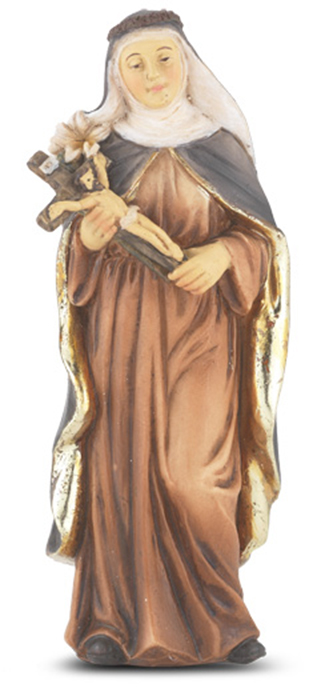 Hand Painted St. Catherine of Siena Statue