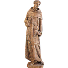 St. Francis with Bird Full Round Statue