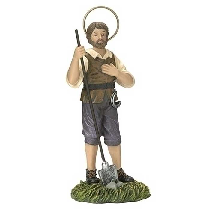 4 1/4" St Isidore Statuette