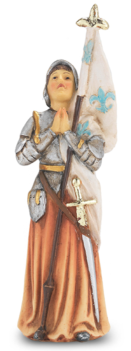 Hand Painted St. Joan of Arc Statue