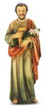 Hand Painted St. Joseph the Worker Statue