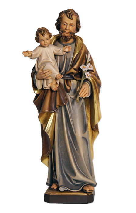 St. Joseph and Infant Italian Made Statue