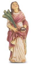 Hand Painted St. Lucy Statue