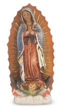 Hand Painted Our Lady of Guadalupe Statue