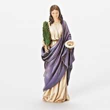 6" St. Lucy Full Color Statue