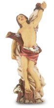 Hand Painted St. Sebastian Statue