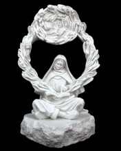 "Little Flower" Resin-Stone Statue