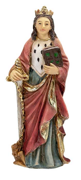 St. Dymphna Hand-painted Resin Statue