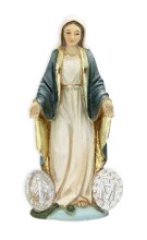Our Lady of the Miraculous Medal Hand-painted Resin Statue