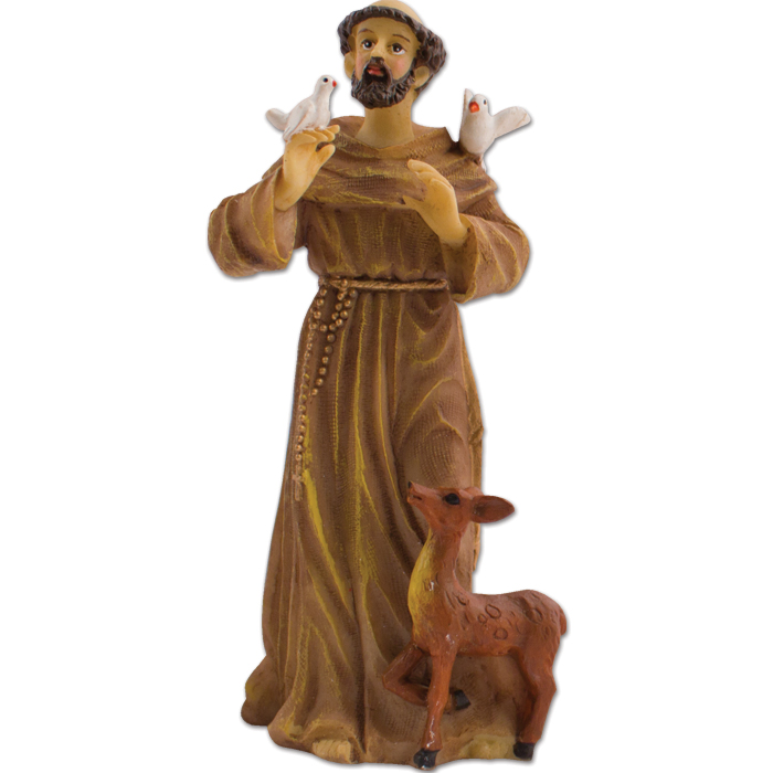 St. Francis of Assisi with Animals Statuette