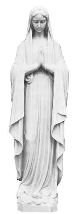 Immaculate Conception Blessed Mother Marble Statue