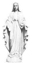 Our Lady of Grace Hand Carved Marble Statue