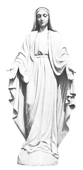 Our Lady of Grace Hand Carved Marble Statue