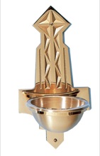 Bronze Wall Holy Water Font