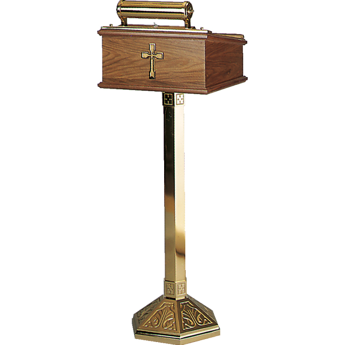 Brass and Wood Lectern