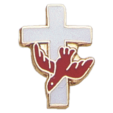Holy Spirit and Cross Lapel Pin