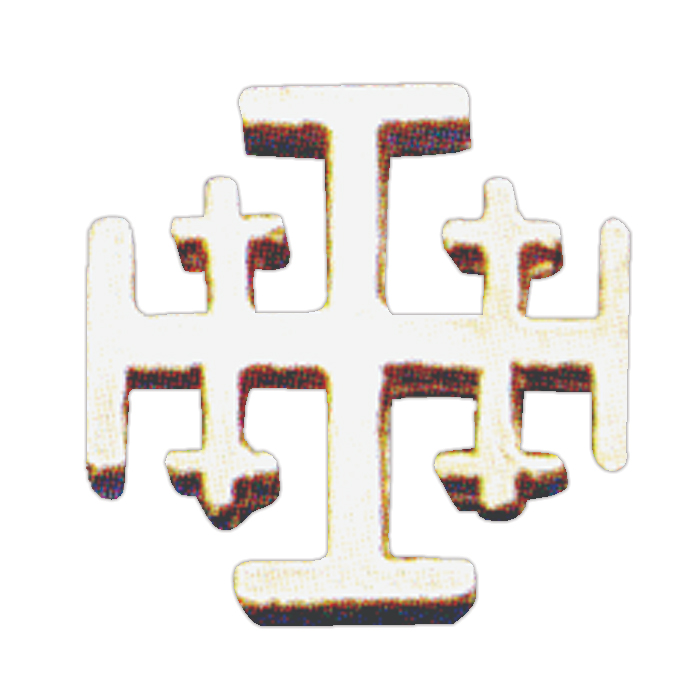 Jerusalem Cross Lapel Pin