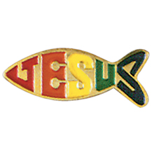 Jesus Fish Lapel Pin