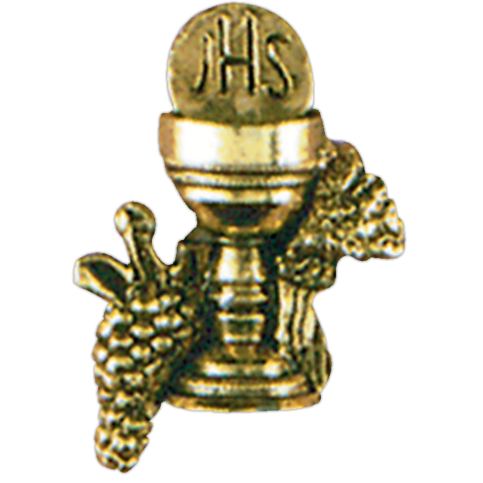 Antique Gold Eucharist Lapel Pin
