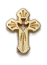 Holy Spirit Cross Lapel Pin