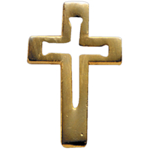 Nail Cross Lapel Pin