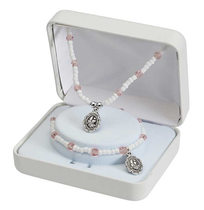 Stretch Pendant and Bracelet Set